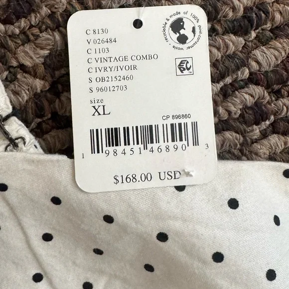 NWT FREE PEOPLE Julep Polka Dot Midi Dress Size XL Vintage Combo - Picture 6 of 11